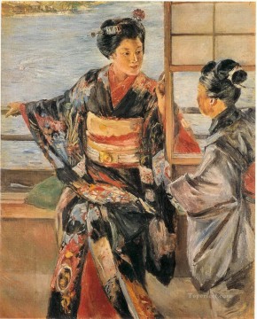  japon Lienzo - Kuroda Seiki Maiko Girl 1893 Japonés Asiático
